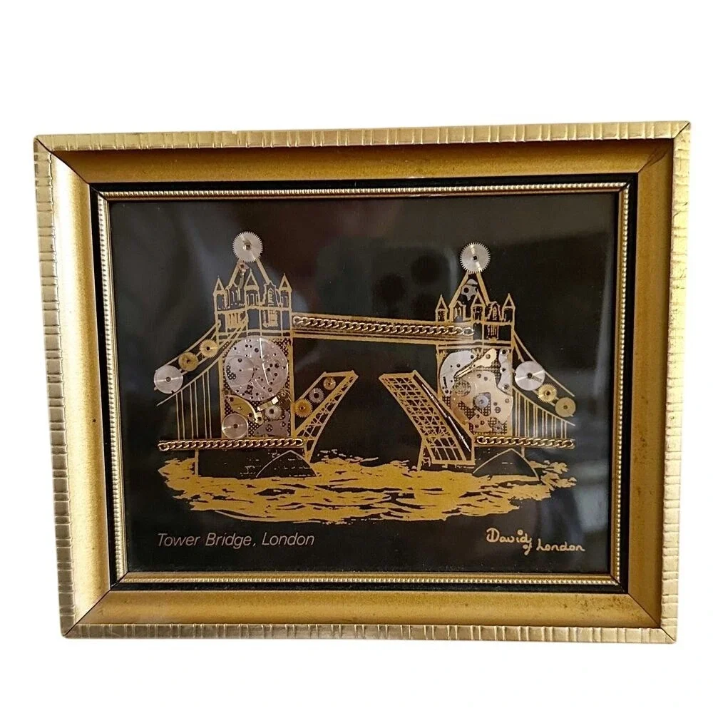 1983 David of London Gold Frame Tower Bridge Watch parts Horological Montage